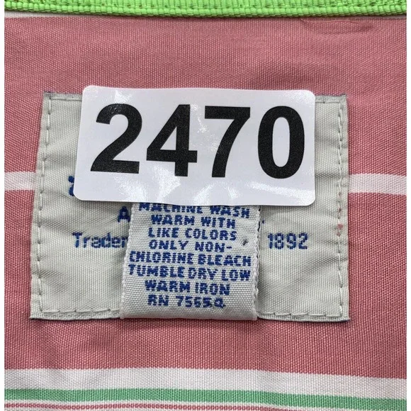 American Eagle Button Up Shirt Mens XL X-Large‎ Muscle Fit Preppy Striped Retro - Picture 12 of 13